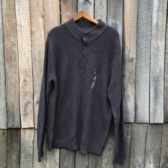 Men’s Croft and Barrow Knitted Gray Sweater XL - Picture 1 of 10